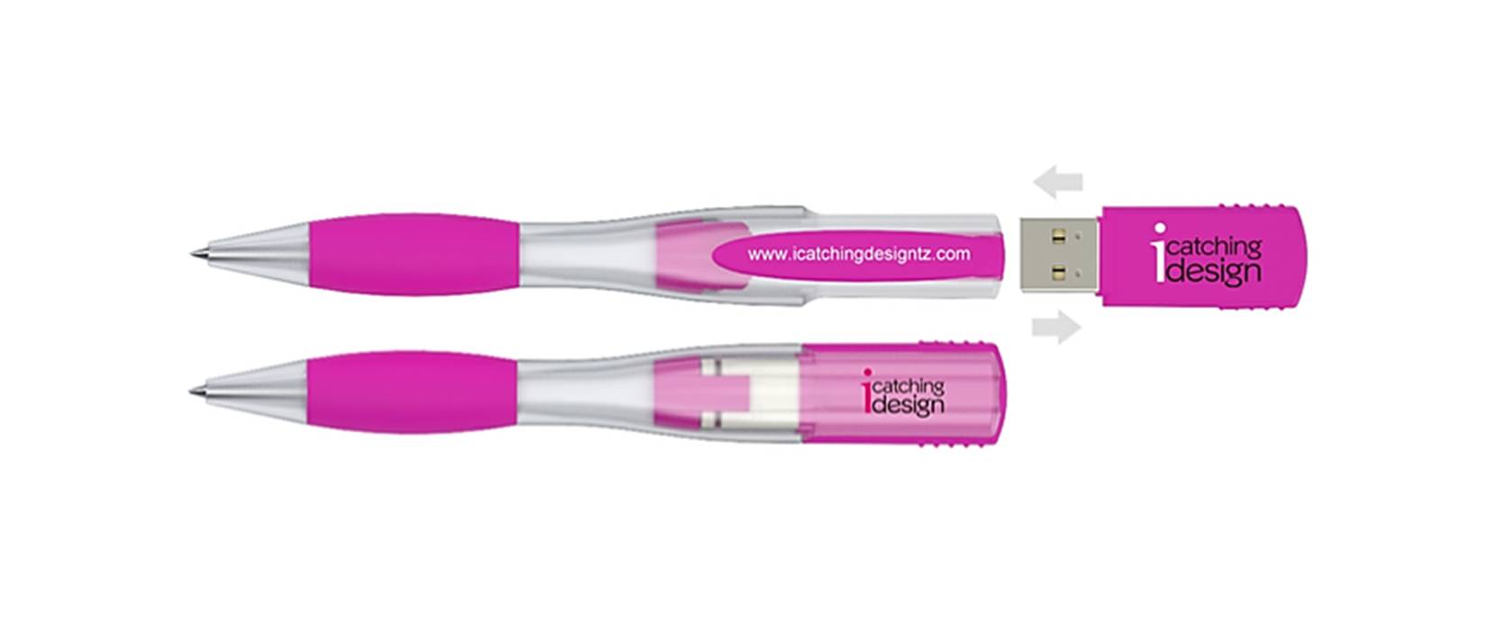 Pink Pens usb sticks
